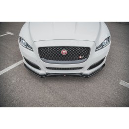 Накладка сплиттер на передний бампер на Jaguar XJ IV